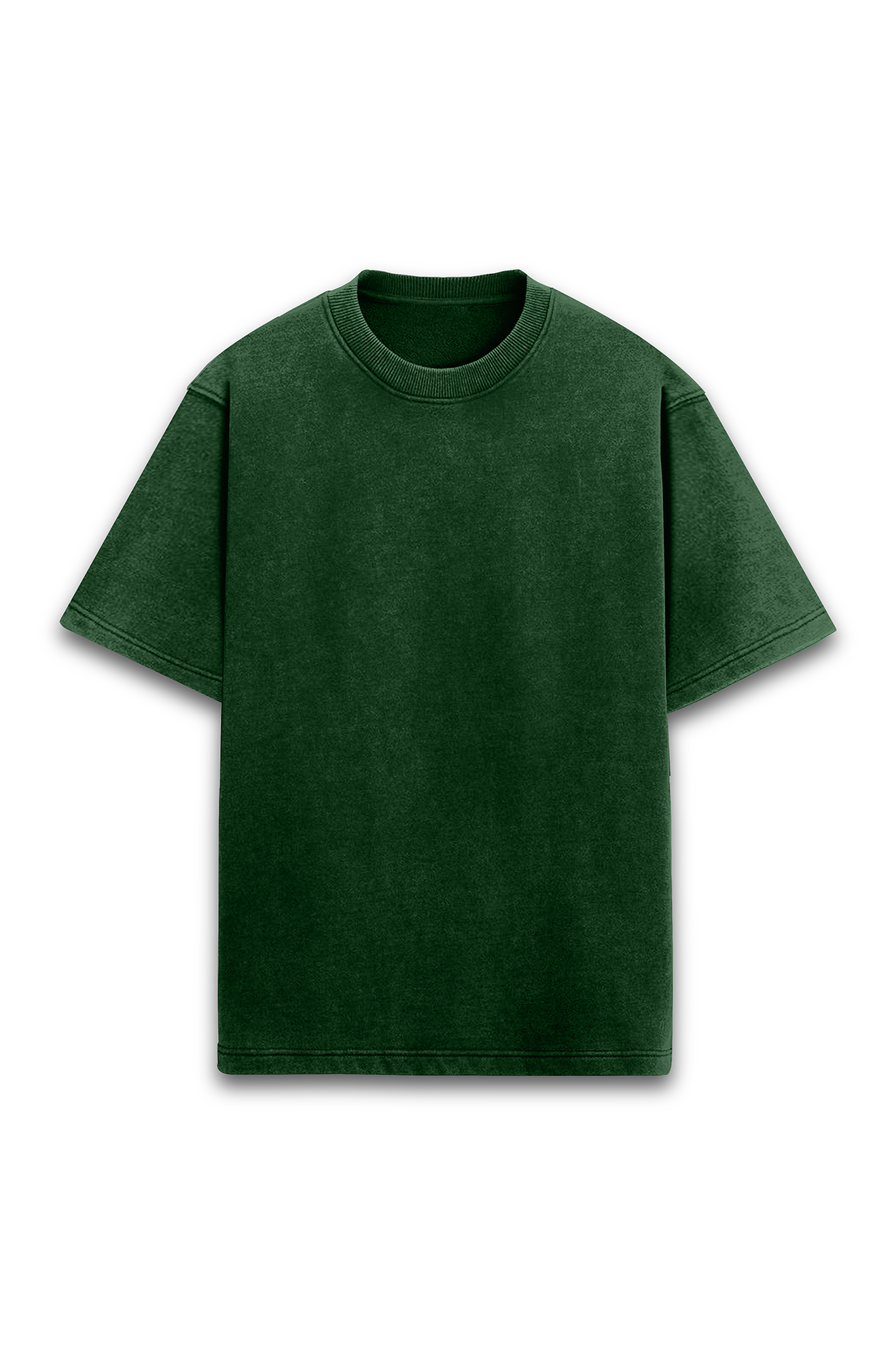 Acid Wash Bottle Green Oversize T-Shirt