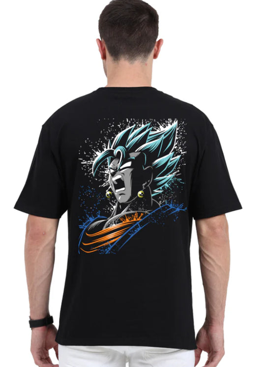 Angry "Anime" Printed Oversize T-shirt