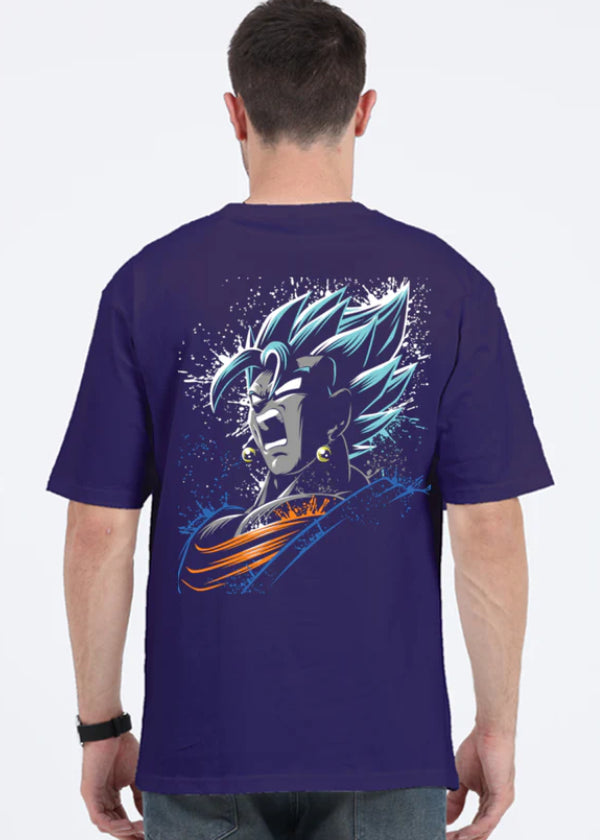 Angry "Anime" Printed Oversize T-shirt