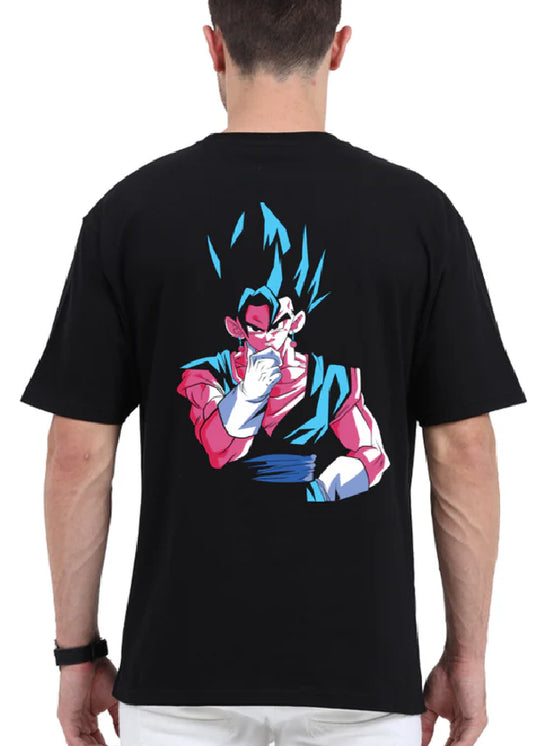 Thinking Anime Printed Oversize T-Shirt