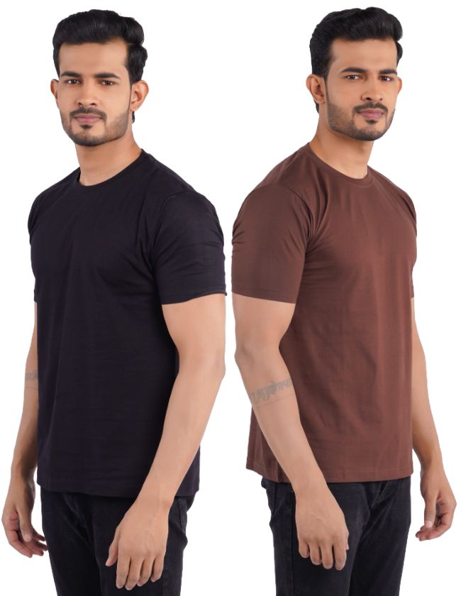 Black & Coffee Crew Neck Combo