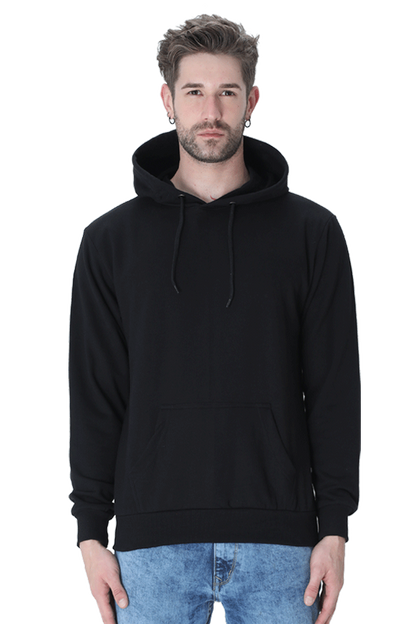 Cartoon Printed Black Hoodie