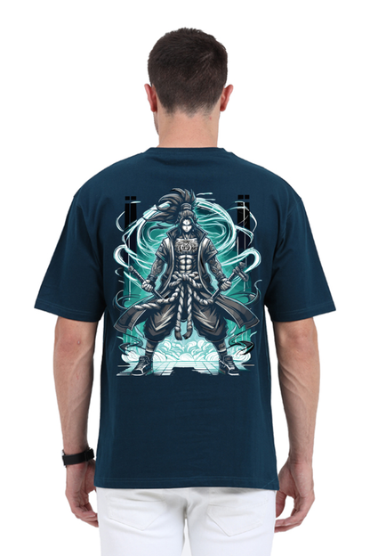 Warrior Anime Printed Oversize T-shirt