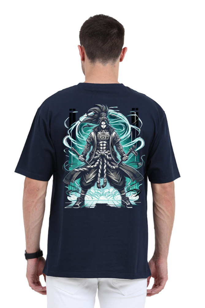Warrior Anime Printed Oversize T-shirt