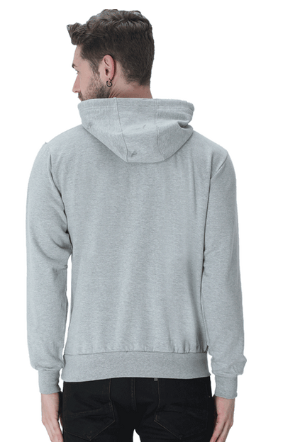 "Metal Glove" Printed Premium Grey Hoodie