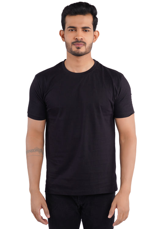 Premium Black Crew Neck T-Shirt