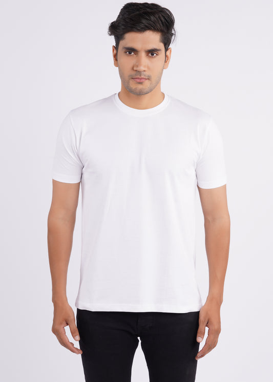 Premium White Crew Neck T-Shirt
