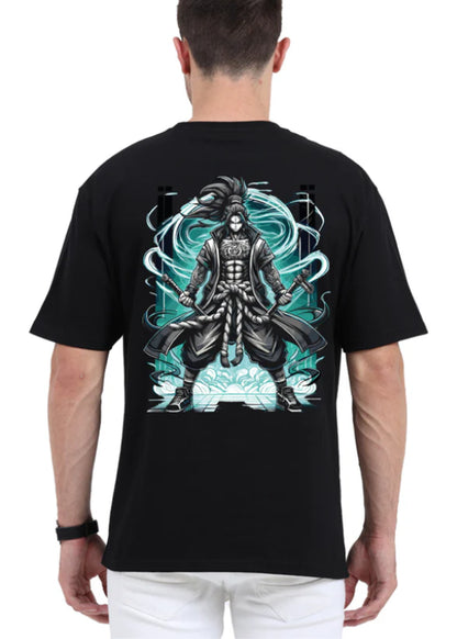 Warrior Anime Printed Oversize T-shirt